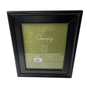 Black Canopy Picture Frame 5x7 With Mat & 8x10 Without Mat Wall/Tabletop Display